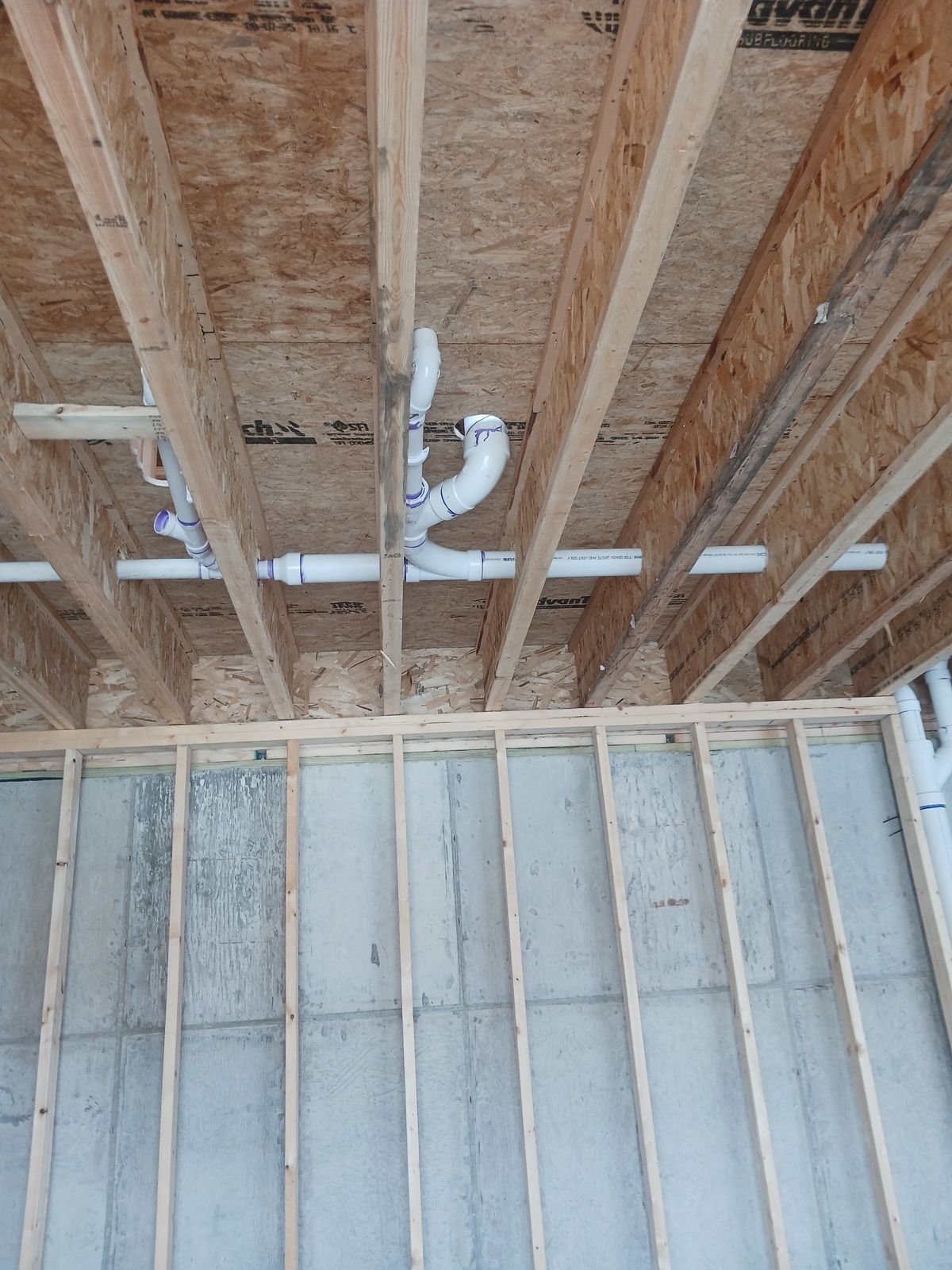 Overhead Drain Lines