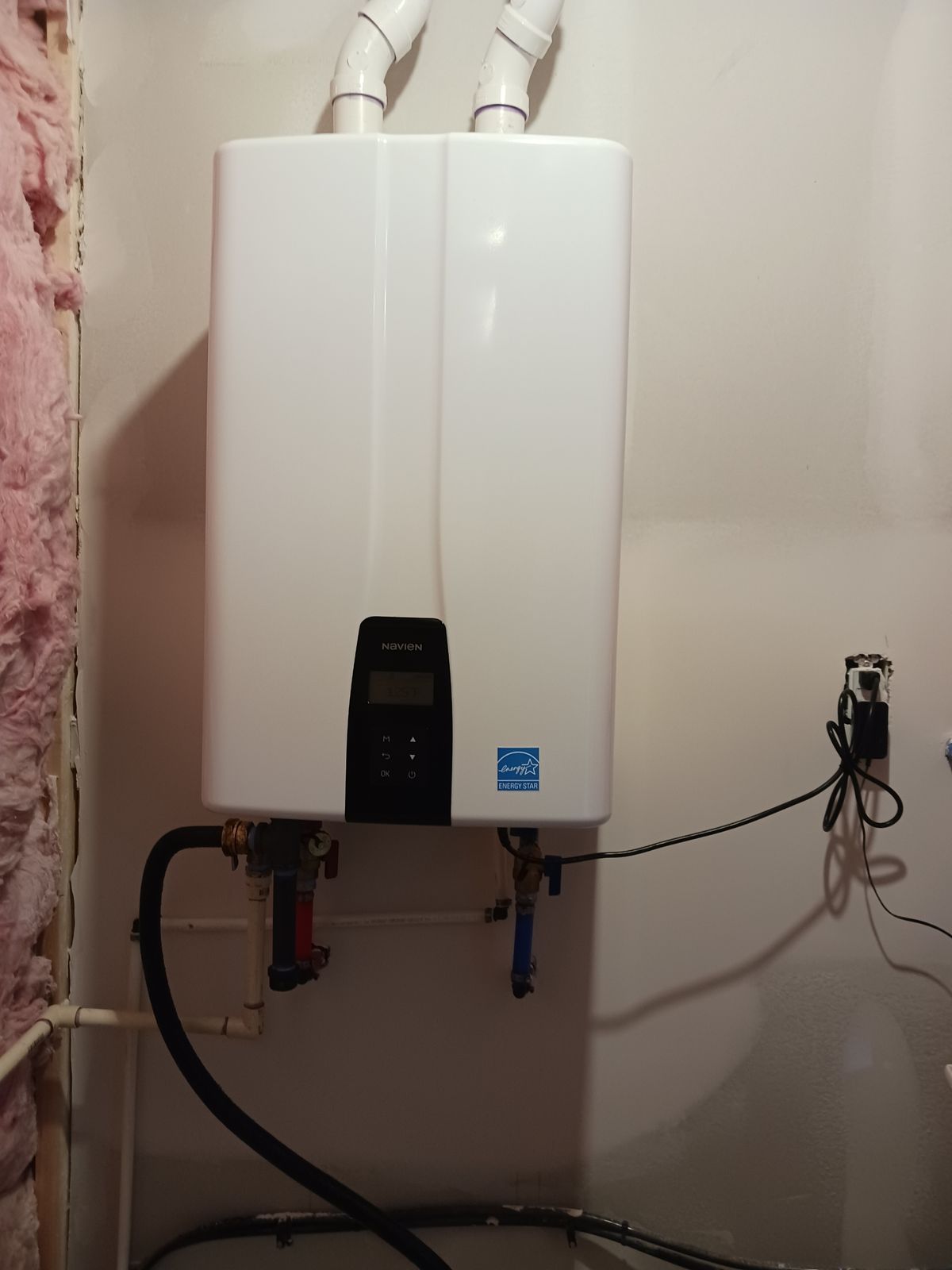 Tankless water heater service install